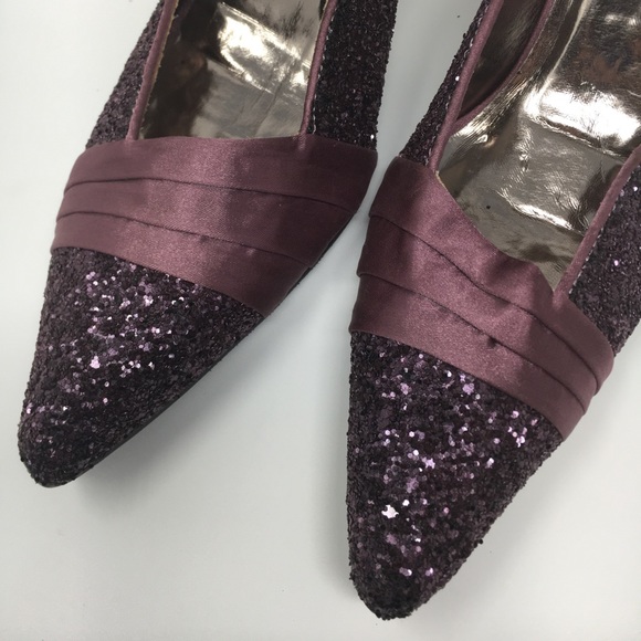 Platinum Collection by Jade Purple  Glitter Satin - Picture 5 of 16